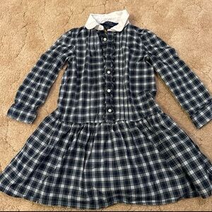 Girls Navy Polo Dress